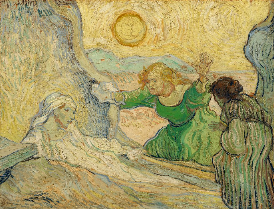 De opwekking van Lazarus (naar Rembrandt) - s0169V1962 - Van Gogh Museum