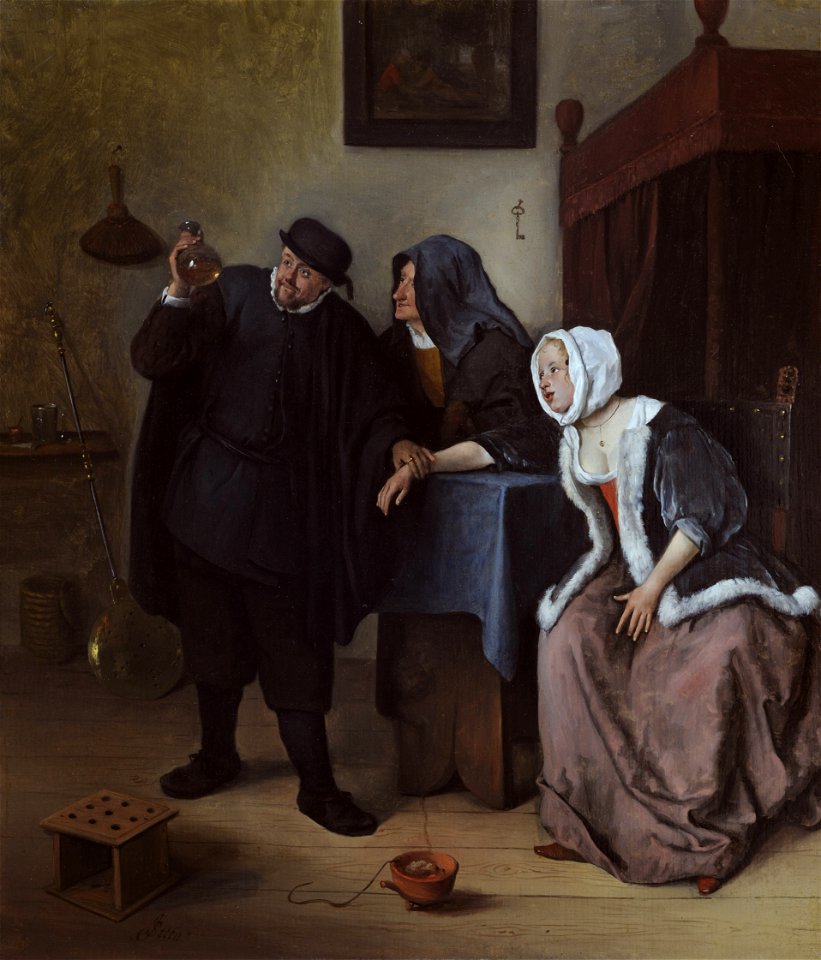 De piskijker door Jan Steen