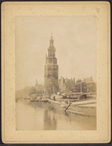 De Oudeschans met de Montelbaanstoren. Rechts Brug 280 over de Waalseilandsgracht, Afb ANWZ00400000001
