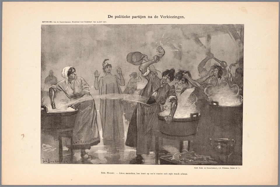 De politieke partijen na de verkiezingen, objectnr A 16483