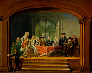 De regenten van het Aalmoezeniersweeshuis te Amsterdam, 1729 Rijksmuseum SK-C-411