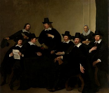 De regenten van het Nieuwe Zijds Huiszittenhuis te Amsterdam, ca 1650. Rijksmuseum SK-C-442