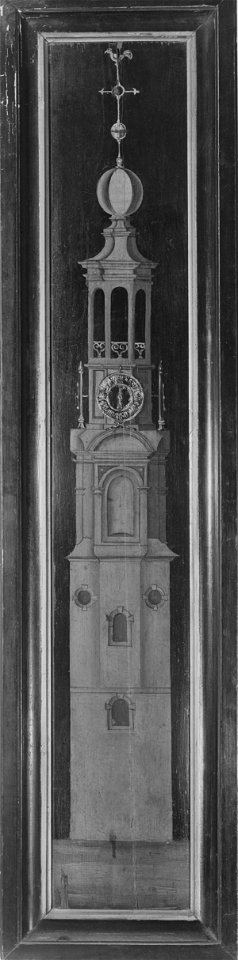 De Regulierstoren met de nieuwe bovenbouw van Hendrick de Keyser, objectnr SA 3028
