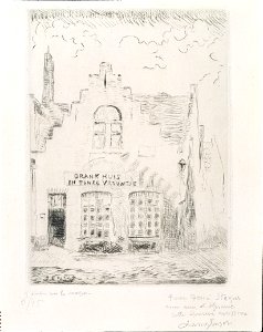 De schaduw op het huis, James Ensor, MSK Gent, 1998-B-131-1