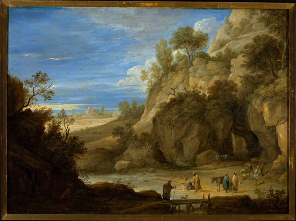 David Teniers II - Landscape with a Gipsy camp - M.Ob.570 MNW - National Museum in Warsaw