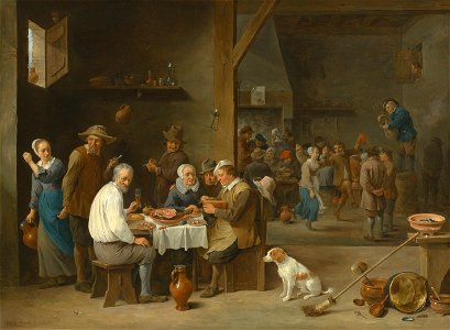 David Teniers II - Le dejeuner jambon