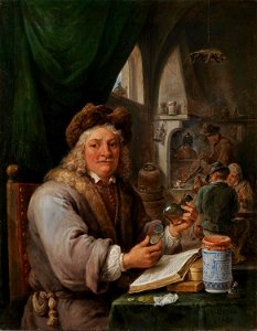 David Teniers the Younger - Self-portrait as an alchemist