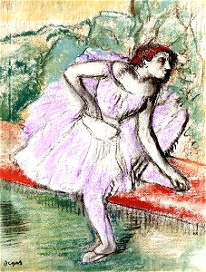 Degas - Violet Dancer, circa 1895-1898