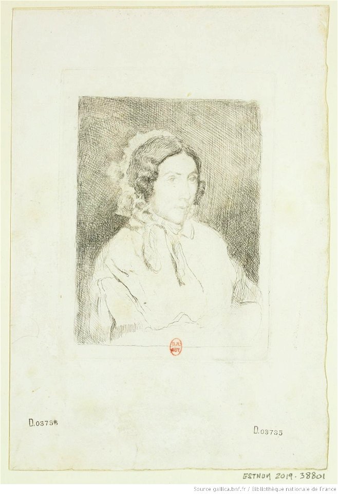 Degas - Une dame, dite, à tort, dame âgée, 2e état, btv1b10462060s