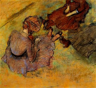 Degas - Woman Seated on the Grass, 1882