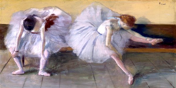 Degas, Deux danseuses . Free illustration for personal and commercial use.
