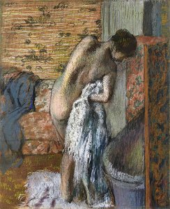 EDGAR DEGAS 1834 - 1917 APRÈS LE BAIN (FEMME S'ESSUYANT)