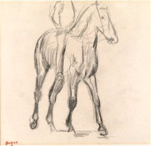 Degas - Étude de cavalier (Study of a Horseman), ca. 1882, 19625.1