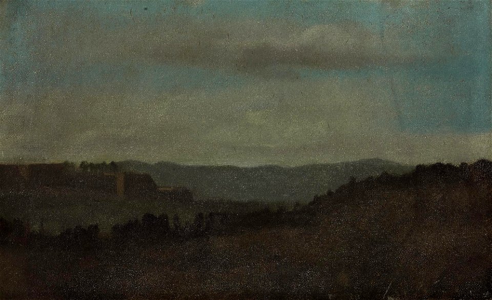 Edgar Degas - Paysage, effet du soir