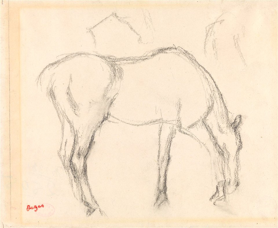 Degas - Horse grazing, NG.K&H.B.15572