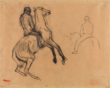 Degas - Studies of a Horse and Rider, NG.K&H.B.15568