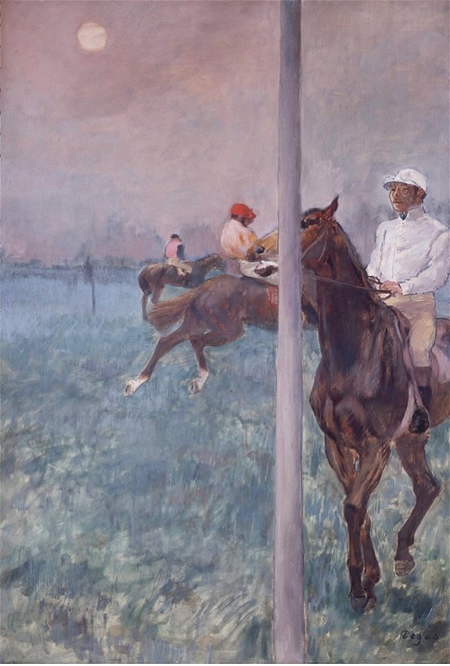 Degas, Jockeys Before the Race. Free illustration for personal and commercial use.