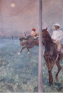 Degas, Jockeys Before the Race. Free illustration for personal and commercial use.