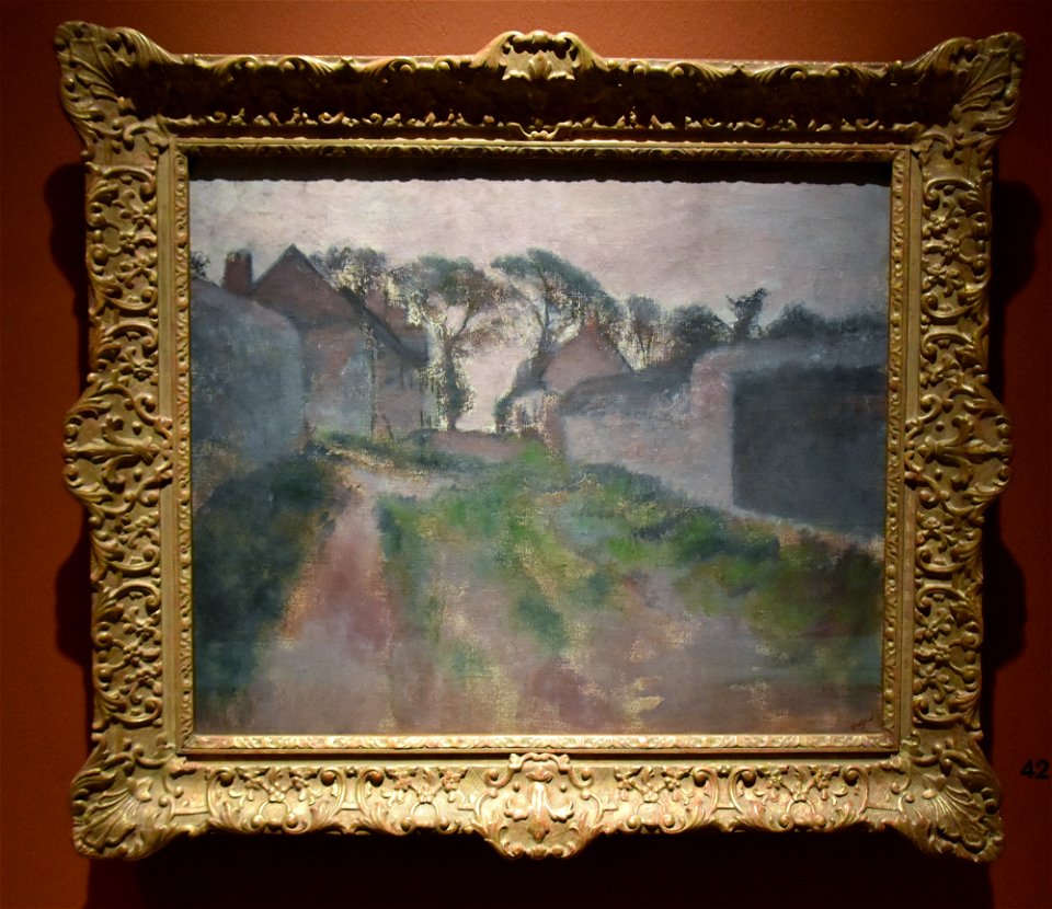 Degas, Village Street, Saint-Valery-sur-Somme, 1896-98, Ny Carlsberg Glyptotek, Copenhagen (36420016015)