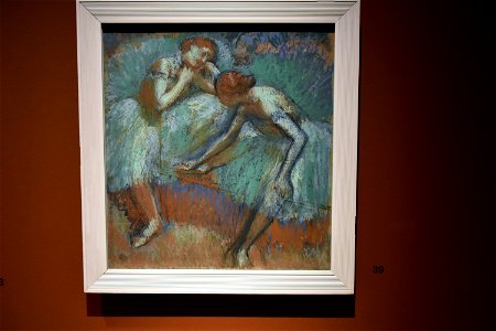 Degas, Two Dancers, 1898, Ny Carlsberg Glyptotek, Copenhagen (2) (36420023375). Free illustration for personal and commercial use.