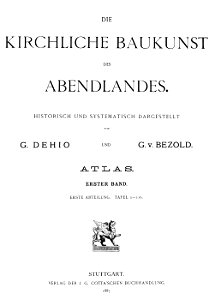 DehioBezold Cover 1887
