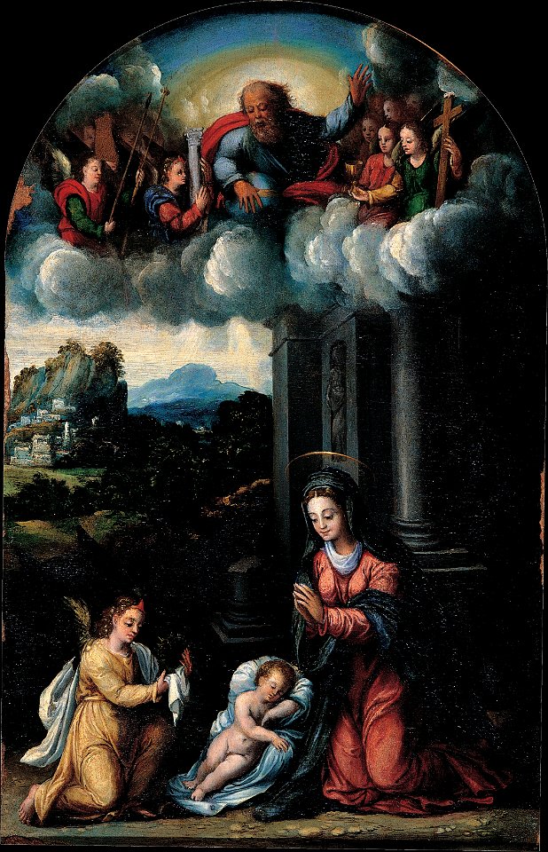 Dei Filippi's workshop - The Virgin worships the Child - Google Art Project
