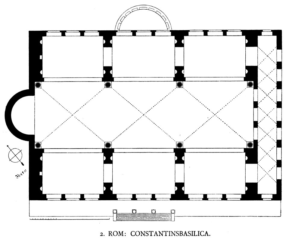 Dehio 6 Basilica of Maxentius Floor plan