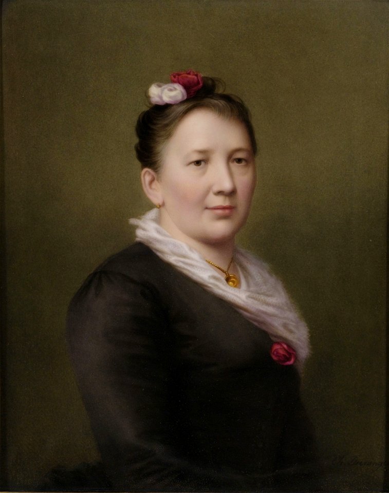 Deininger Porzellanbild Babette Schwemmer