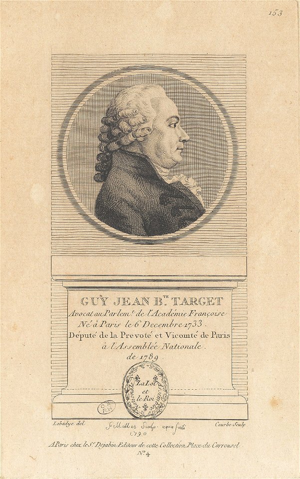 Dejabin Collection - Guy Jean-Baptiste Target (1733-1807)
