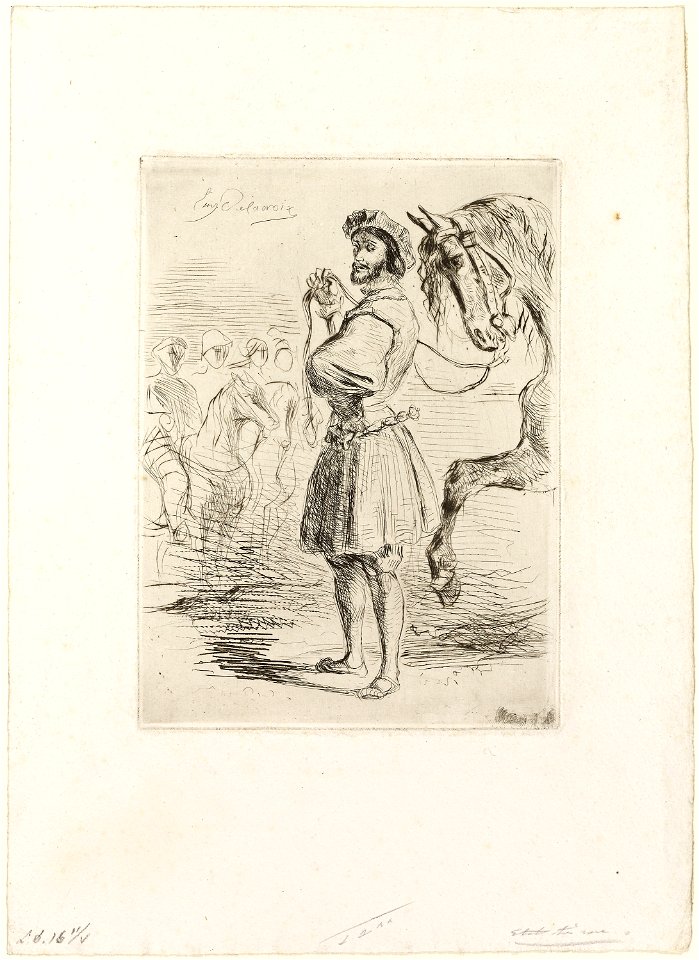 Delacroix - A Lord from the Time of Francis I, 1955.1101