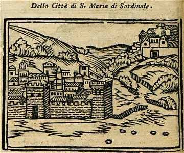 Dela Città di S Maria di Sardinale - Bianco Noe - 1600