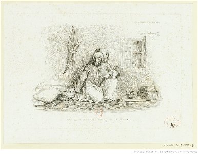 Delacroix - Chef maure a Meknez, 2e état, btv1b10461543v