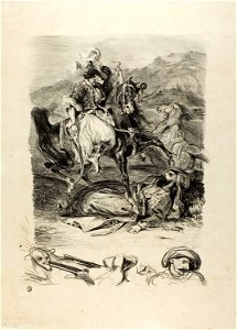Delacroix - Combat Between Giaour and the Pasha, 1988.291