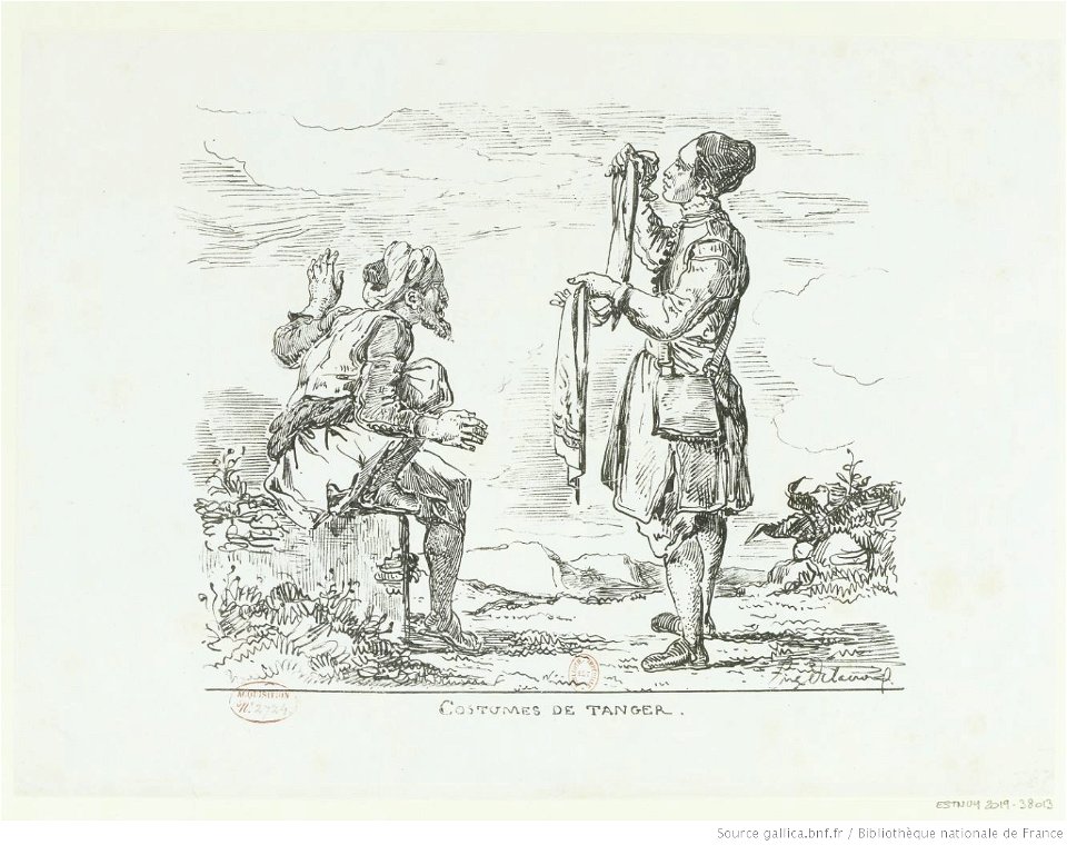 Delacroix - Costumes de Tanger, btv1b104618413