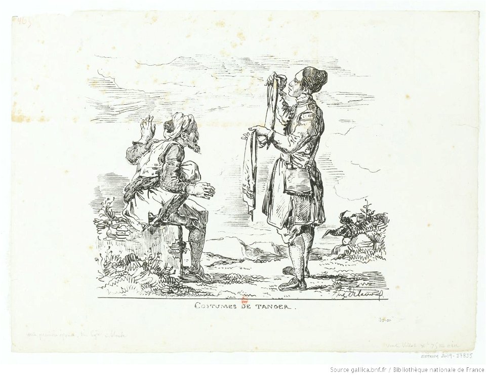Delacroix - Costumes de Tanger, btv1b10029812q