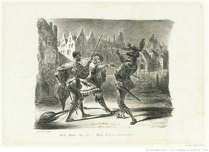 Delacroix - Duel de Faust et de Valentin, 4e état, btv1b100297577