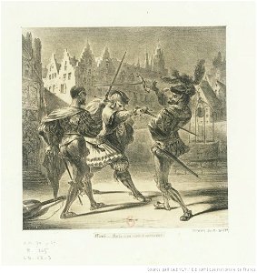 Delacroix - Duel de Faust et de Valentin, 3e état, btv1b10029756s