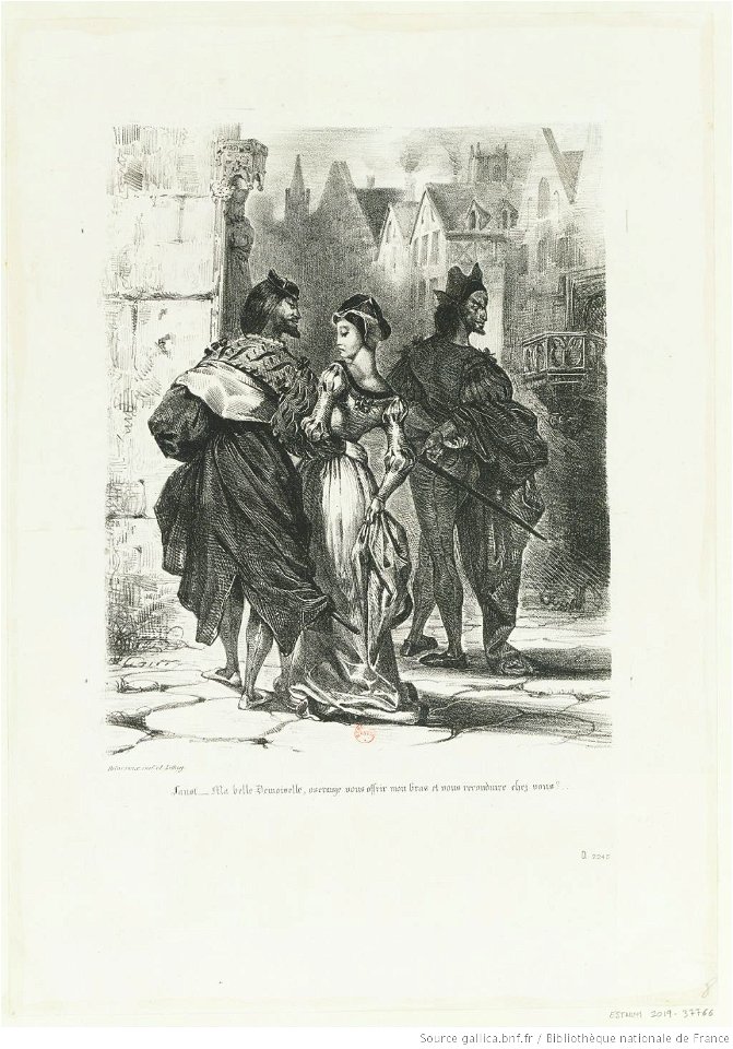 Delacroix - Faust cherchant à séduire Marguerite, 3e état, btv1b100297431