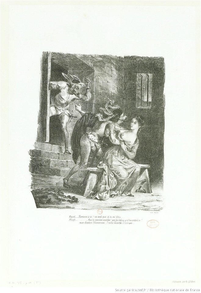 Delacroix - Faust dans la prison de Marguerite, 5e état, btv1b10029778h