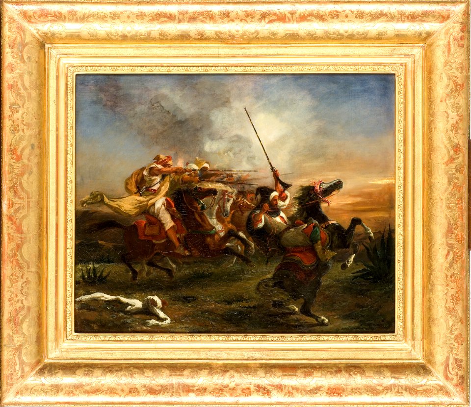 Delacroix - Exercices militaires des marocains, 1832