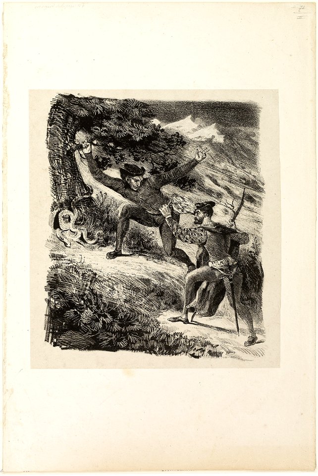 Delacroix - Faust and Mephistopheles in the Harz Mountains, 1930.1260