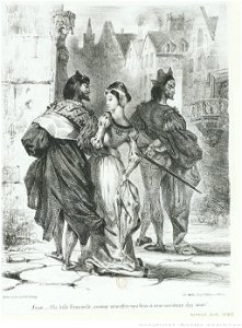 Delacroix - Faust cherchant à séduire Marguerite, 2e état, btv1b10029742k