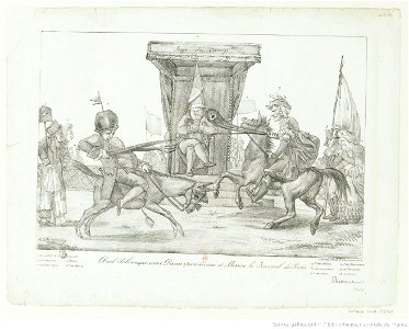 Delacroix - Duel Polemique (sic) entre Dame Quotidienne et Messire Le Journal de Paris, btv1b100298709