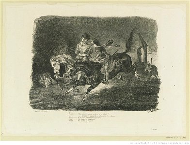 Delacroix - Faust et Méphistophélès galopant dans la nuit du Sabbat, btv1b10461703z
