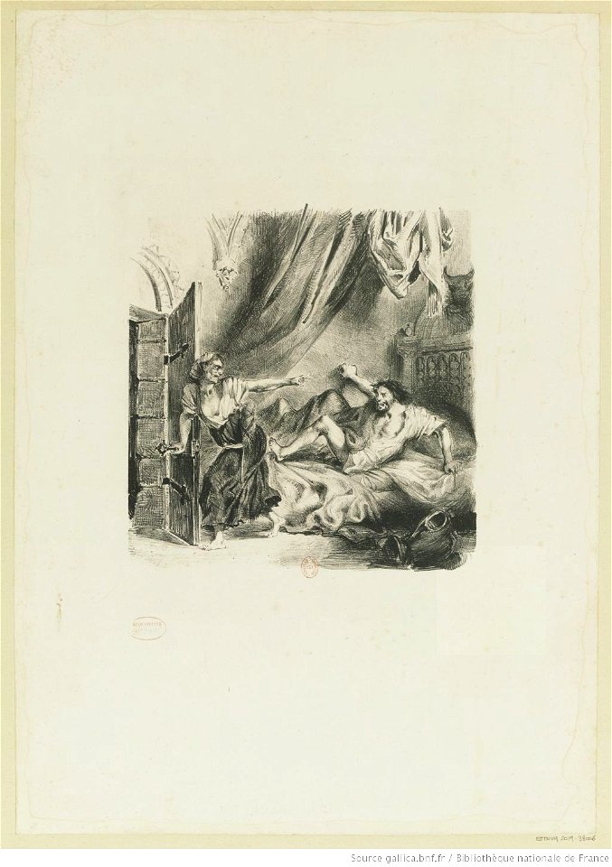 Delacroix - Fronte-Boeuf et la Sorcière, btv1b10461563p