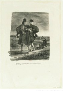 Delacroix - Faust, Wagner et le barbet, 2e état, btv1b100297325