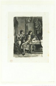 Delacroix - Goetz de Berlichingen écrivant ses Mémoires, btv1b100298565