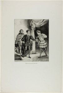 Delacroix - Hamlet and Guildenstern, plate 6 from Hamlet, 1949.612f