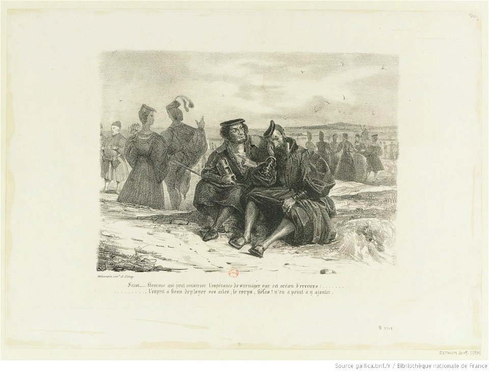 Delacroix - Faust et Wagner, 6e état, btv1b10461718m
