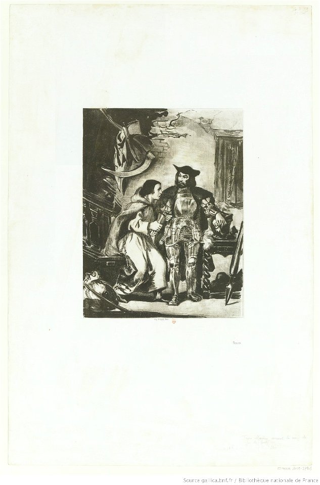 Delacroix - Frère Martin serrant la main de fer de Goetz, 2e état, btv1b10029850g